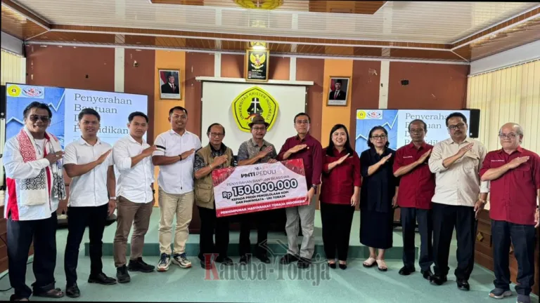 PMTI Bantu Rp 150 Juta untuk Dua Program Studi di UKI Toraja
