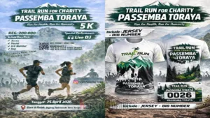 Ayo, Ikut Lomba Lari Trail Run for Charity Passemba Toraya!