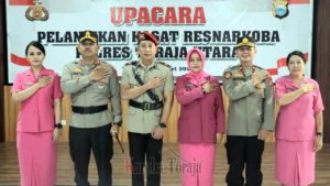 Kasat Lama Jalani Sidang Etik, Kapolres Toraja Utara Lantik Kasat Narkoba yang Baru