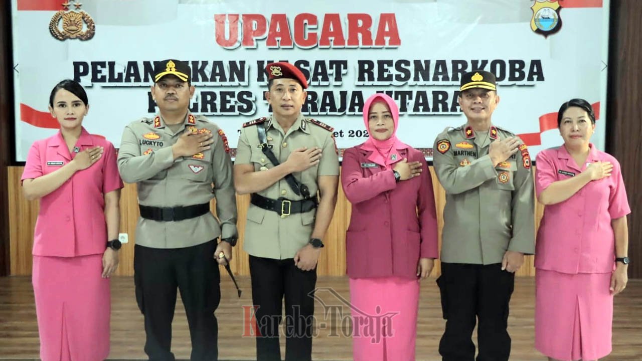 Kasat Lama Jalani Sidang Etik, Kapolres Toraja Utara Lantik Kasat Narkoba yang Baru