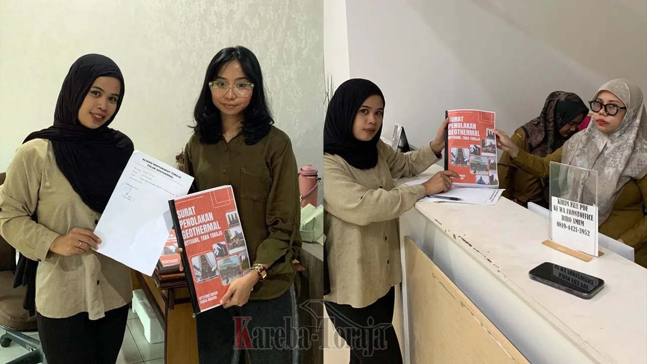 Bawa 2.000 Tanda Tangan, Aliansi Masyarakat Serahkan Surat Penolakan Geotermal Bittuang ke Pemprov Sulsel