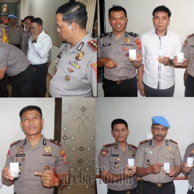Perwira dan Personil Polres Toraja Utara Tes Urine Mendadak, Ini Hasilnya