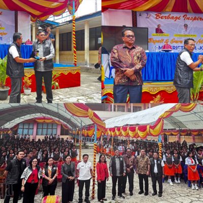 TORAJA MENGAJAR; Bupati Toraja Utara, Rektor, dan Guru Besar UKI Toraja Berbagi Inspirasi di SMA Kristen Makale