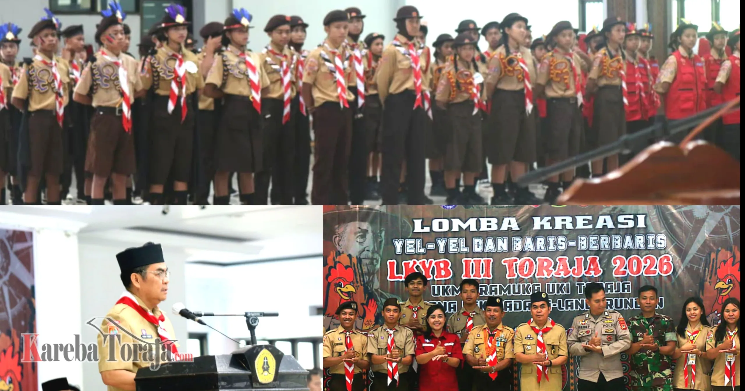UKM Pramuka UKI Toraja Gelar Lomba Kreasi Yel-yel dan Baris-Berbaris III 2026, Diikuti Ratusan Peserta dari 3 Kabupaten