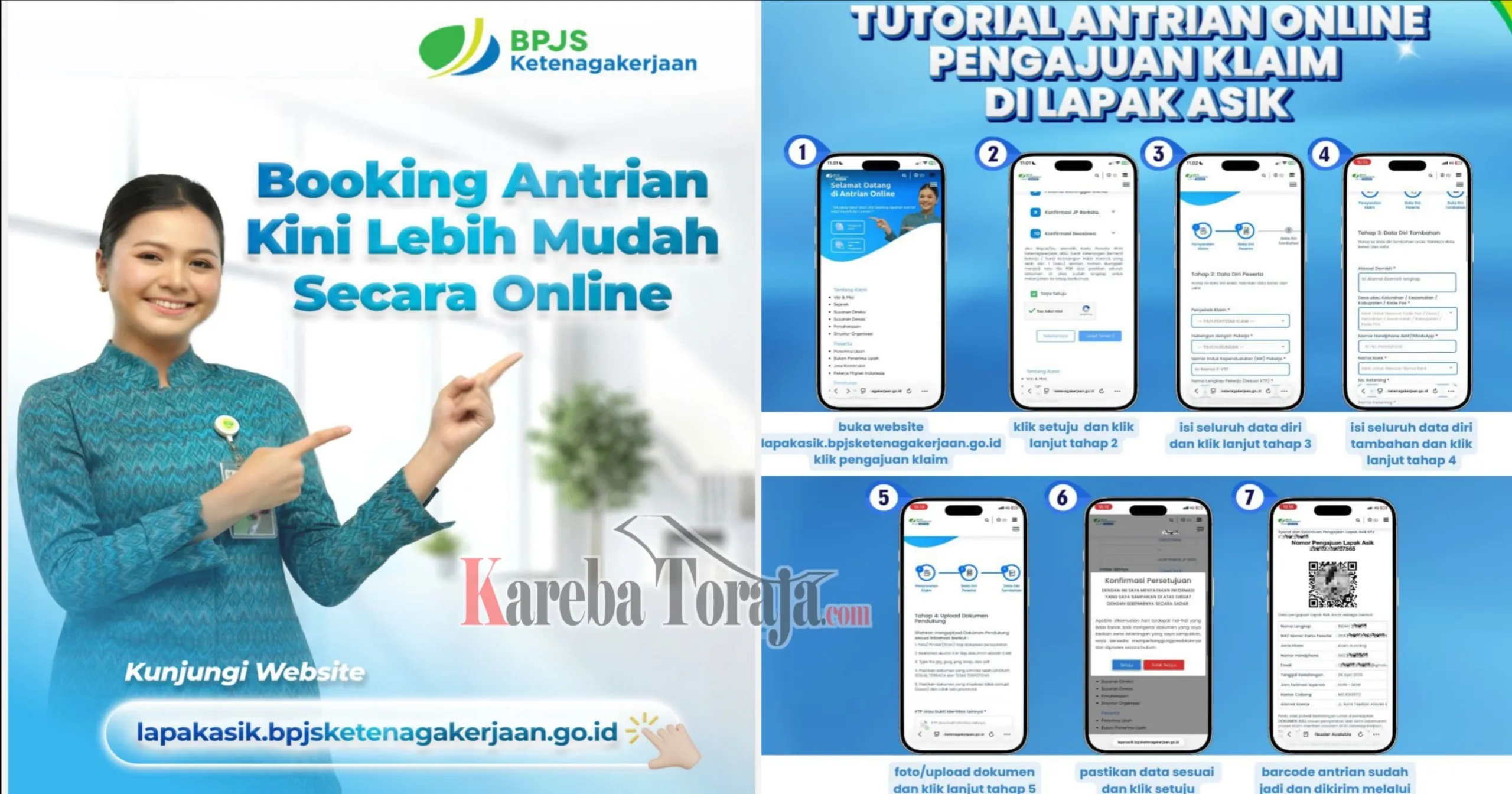 Permudah Layanan Klaim, BPJS Ketenagakerjaan Hadirkan Fitur Antrian Online Lewat Platform Lapak Asik