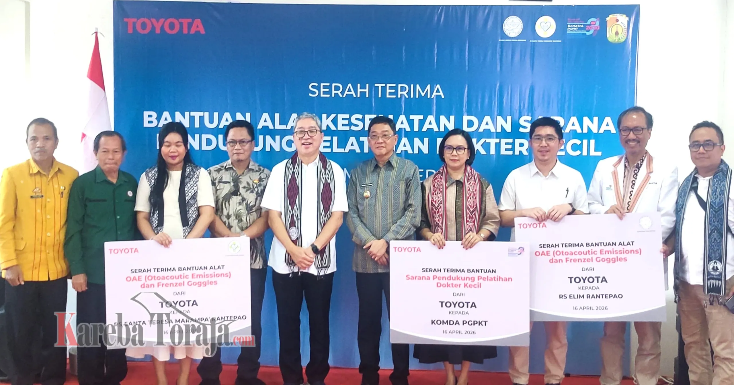 RS Elim Rantepao Terima Bantuan Alat Kesehatan dari Toyota Motor Manufacturing