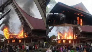 Satu Unit Rumah Terbakar di Awan Rantekarua, Warga Gotong-royong Padamkan Api