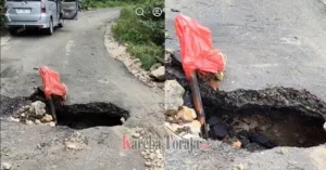 Jalan Provinsi Mebali – Buntu Gandasil Nyaris Putus, Warga Minta Perhatian Pemerintah