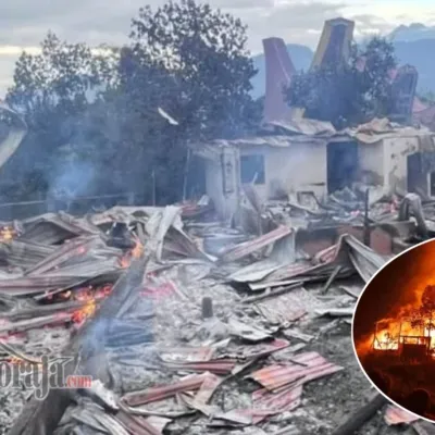 5 Tongkonan, 4 Lumbung dan 3 Rumah Panggung Habis Dilalap Api di Baruppu’ Toraja Utara