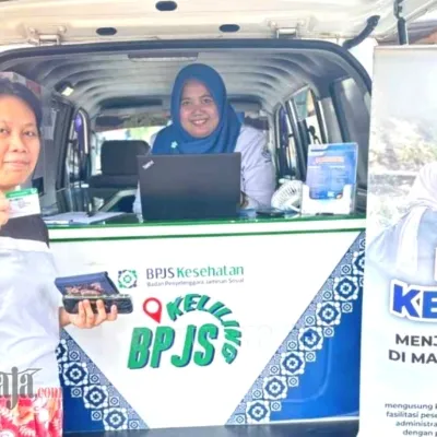 Permudah Akses Layanan JKN, BPJS Keliling Hadir di Pasar Baru Sangalla’