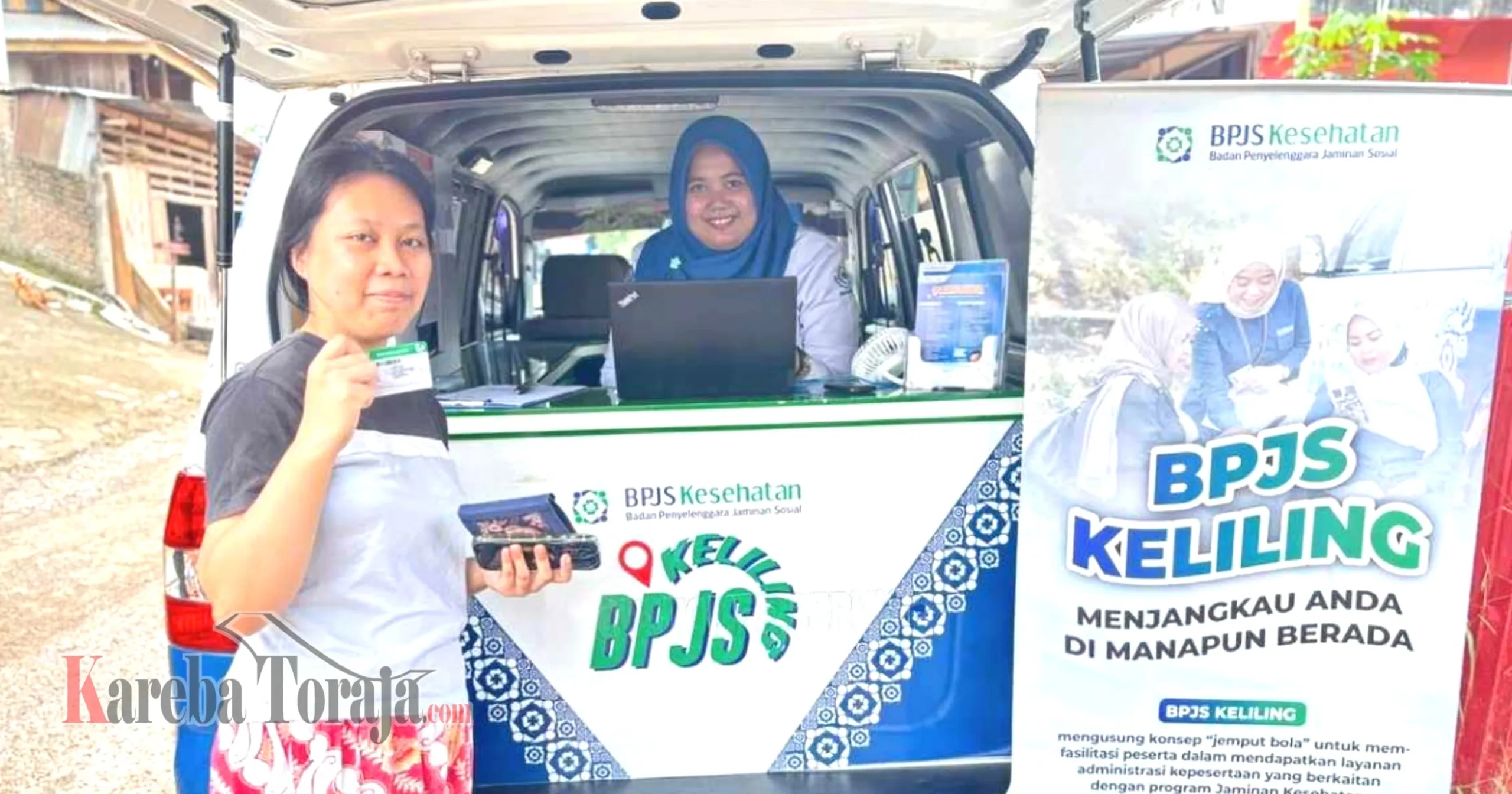 Permudah Akses Layanan JKN, BPJS Keliling Hadir di Pasar Baru Sangalla’