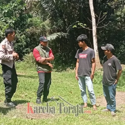 Antisipasi Kebakaran Hutan, Bhabinkamtibmas Polsek Mengkendek Bersama Tim Gabungan Sisir Kawasan Hutan