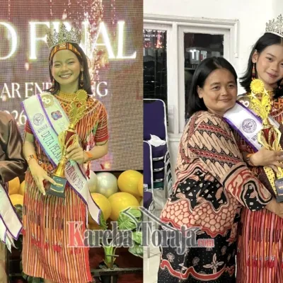 Kenakan Busana Adat Toraja, Siswi SMAN 2 Enrekang Kristin Natalia Patading Juara Duta Pelajar Enrekang 2026