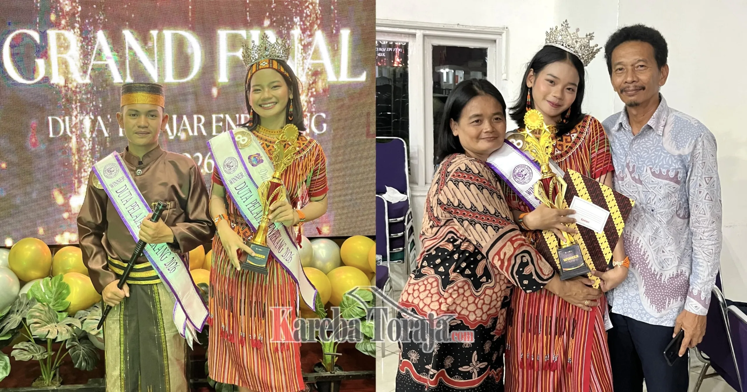 Kenakan Busana Adat Toraja, Siswi SMAN 2 Enrekang Kristin Natalia Patading Juara Duta Pelajar Enrekang 2026