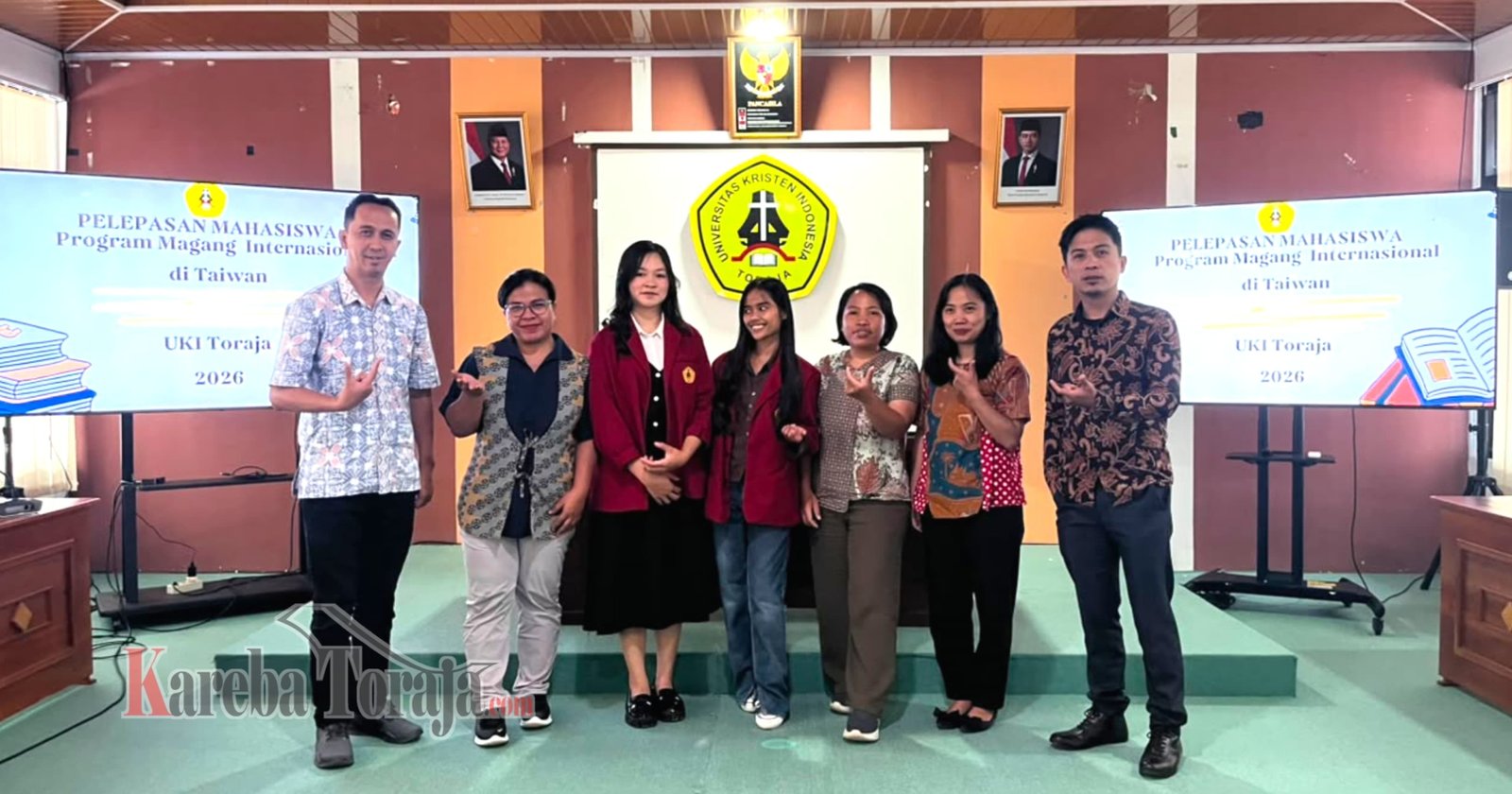 Lagi, UKI Toraja Lepas 2 Mahasiswa Magang Internasional ke Taiwan, Total Sudah 9 Mahasiswa