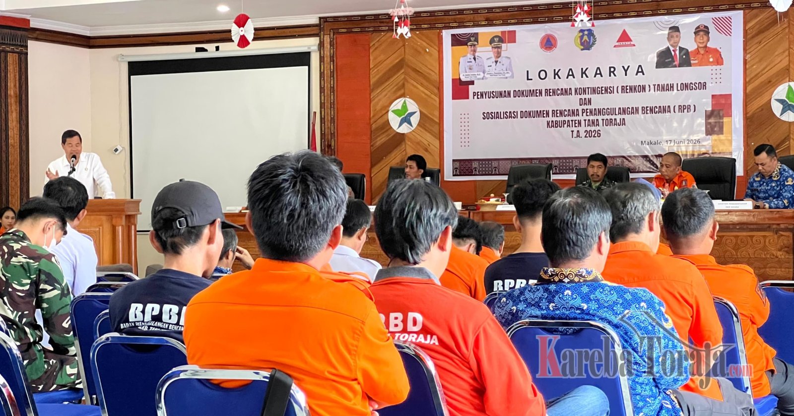 BPBD Tana Toraja Gelar Lokakarya Penyusunan Rencana Kontingensi Tanah Longsor
