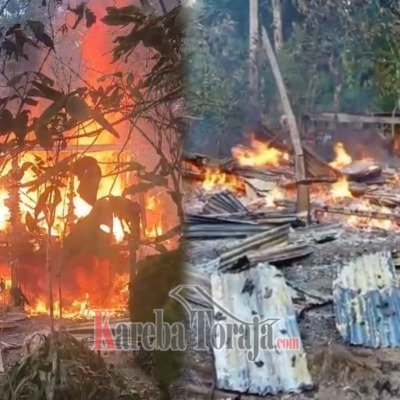 Satu Rumah Ludes Terbakar di Benteng Ambeso, Gandangbatu Sillanan