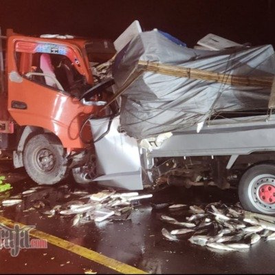Laka Lantas Truk vs Pikap di Makale Utara, 2 Meninggal Dunia, 2 Luka