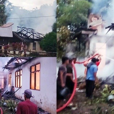 Ditinggal ke Tetangga, Rumah Nenek Leni di Saluallo Ludes Terbakar