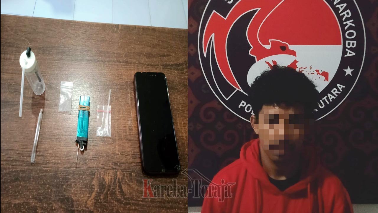 Kasus Narkoba Terungkap Lagi di Toraja Utara, Satu Pemuda Ditangkap