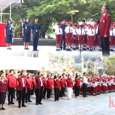 UKI Toraja dan SD Kristen Makale 1 Perkuat Kolaborasi Lewat Upacara Peringatan HUT Ke-81 Kemerdekaan RI