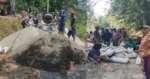Warga Lembang Buntu Limbong Gandasil, Swadaya Cor Jalan Sepanjang 500 Meter