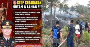 Polres Tana Toraja Beri Peringatan, Bakar Hutan dan Lahan Bisa Dipenjara 15 Tahun dan Denda Rp15 Miliar