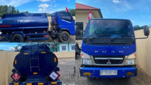 Sejumlah Sopir Tangkap Truk Tangki yang Diduga Mengangkut Solar Ilegal