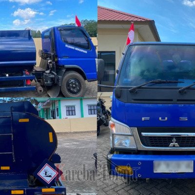 Sejumlah Sopir Tangkap Truk Tangki yang Diduga Mengangkut Solar Ilegal