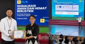 PLN UP3 Palopo dan Anggota DPR RI Eva Rataba Perkuat Edukasi Listrik Aman dan Hemat untuk Masyarakat Toraja