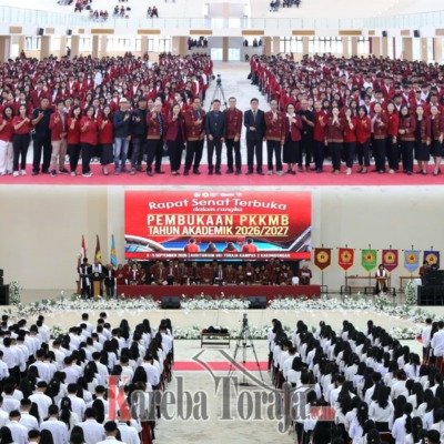 UKI Toraja Gelar PKKMB T.A 2026/2027 Sambut 900 Mahasiswa Baru Program Sarjana dan Pascasarjana Serta 3 Mahasiswa Internasional