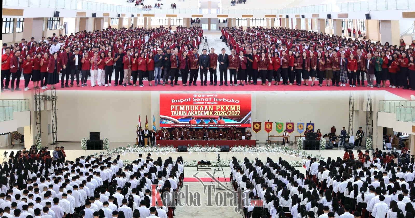 UKI Toraja Gelar PKKMB T.A 2026/2027 Sambut 900 Mahasiswa Baru Program Sarjana dan Pascasarjana Serta 3 Mahasiswa Internasional