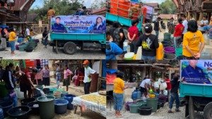 Anggota DPR RI, Eva Rataba Salurkan Bantuan Air Bersih di Toraja Utara
