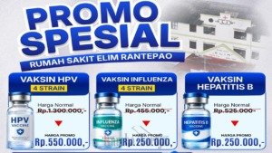 RS Elim Rantepao Hadirkan Promo Vaksin HPV, Influenza, dan Hepatitis B