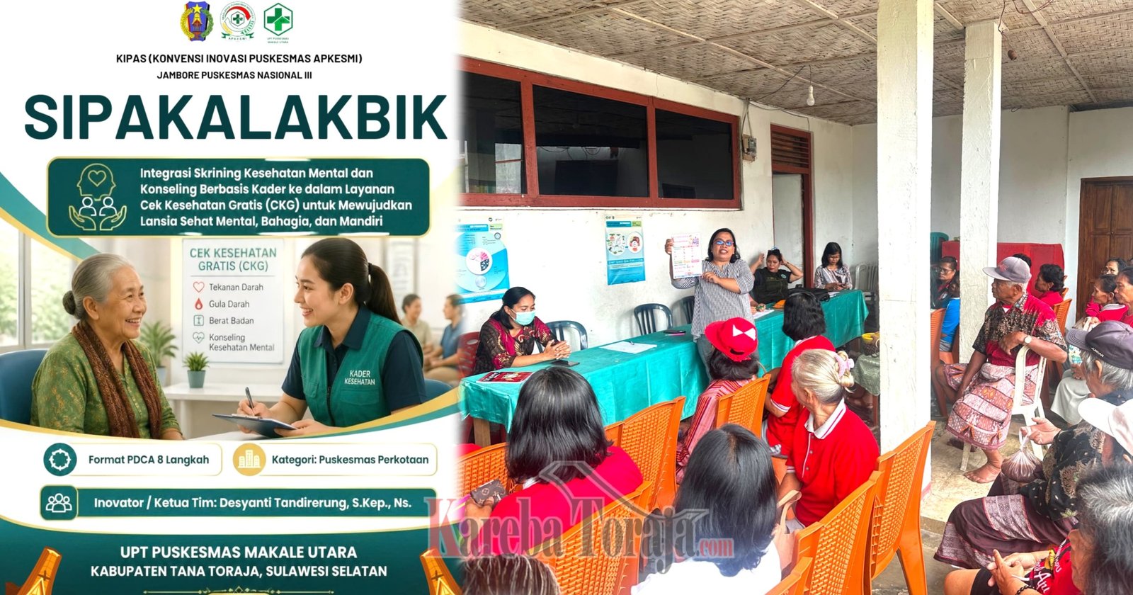 Tana Toraja Siap Bawa “SIPAKALAKBIK” Inovasi Kesehatan Mental Lansia ke Ajang Nasional di Lombok