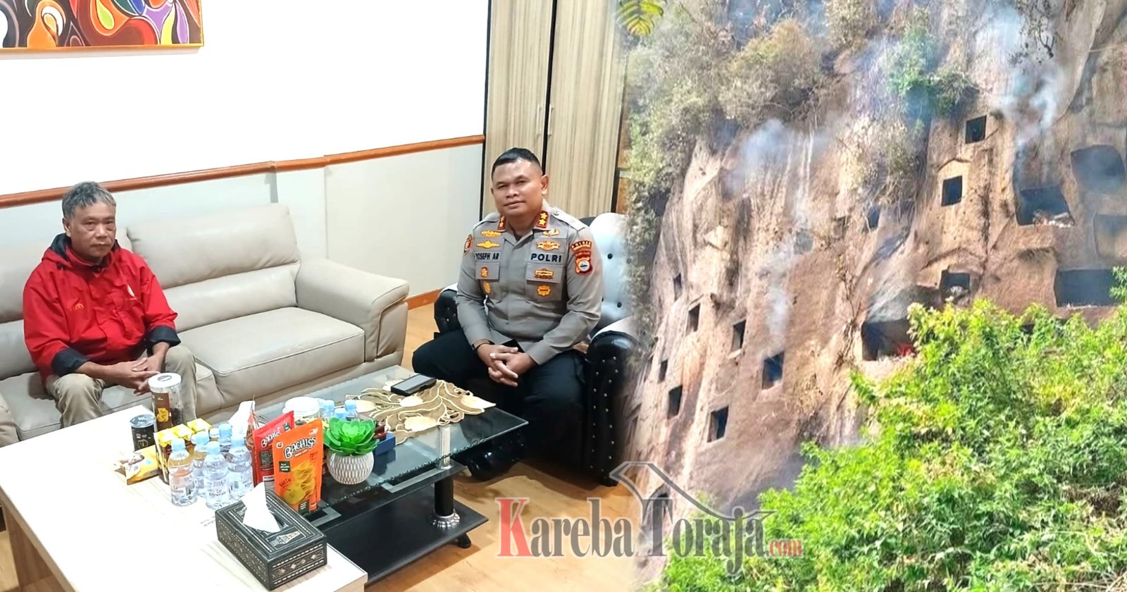 Kebakaran Hutan yang Hanguskan Liang dan Ratusan Peti Mayat di Baruppu’ Dilaporkan ke Polres Toraja Utara