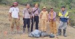 Camat dan Polsek Simbuang Turun Pantau Kebakaran Hutan, Ajak Masyarakat Amankan Area Pemukiman dan Situs Budaya