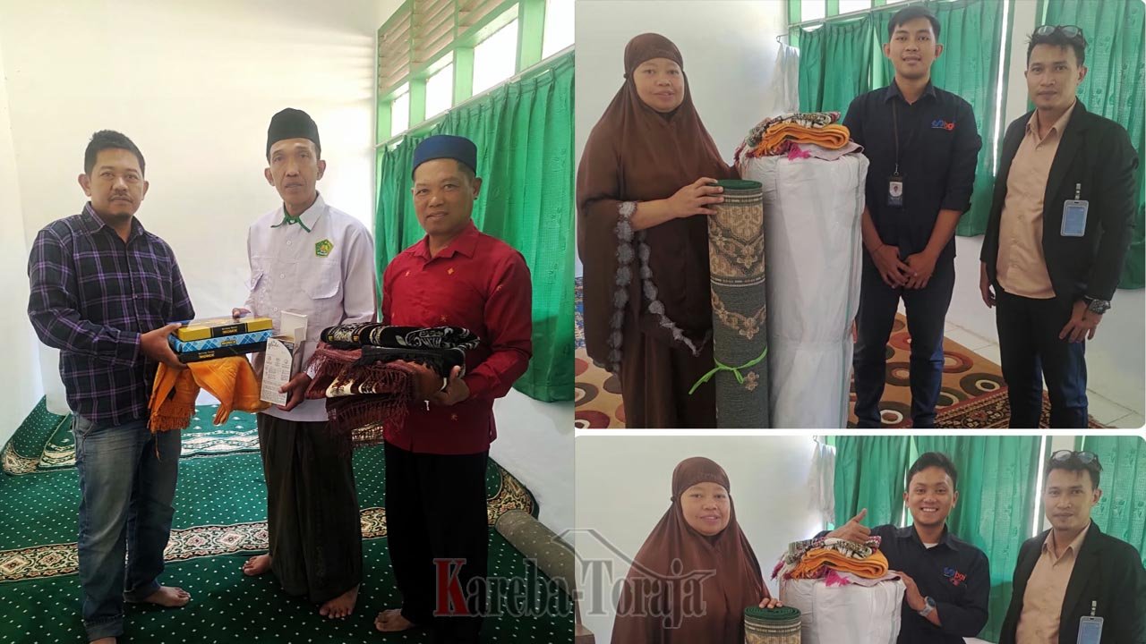 BRI Cabang Rantepao Salurkan Bantuan Alat Salat dan Karpet untuk Fasilitas Ibadah di KUA Pangala’