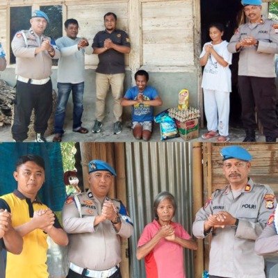 Sambut HUT ke-24 Propam Polri, Propam Polres Toraja Utara Berbagi Sembako dengan Warga